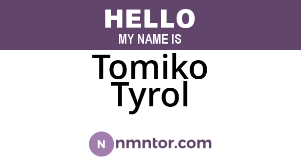 Tomiko Tyrol