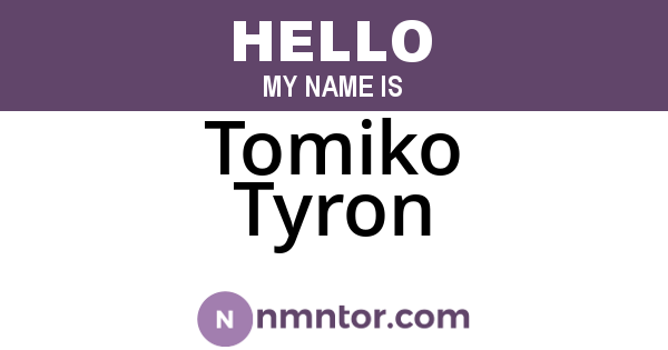 Tomiko Tyron