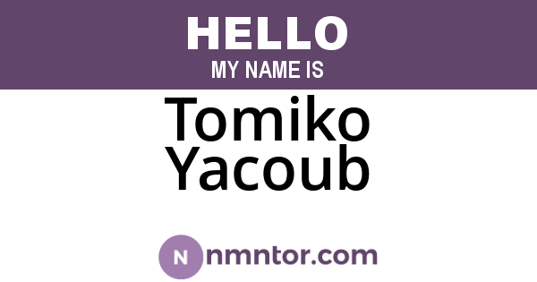 Tomiko Yacoub