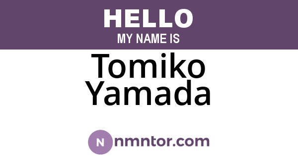 Tomiko Yamada