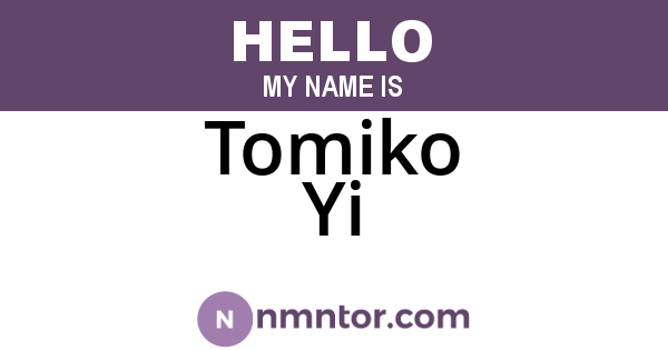 Tomiko Yi