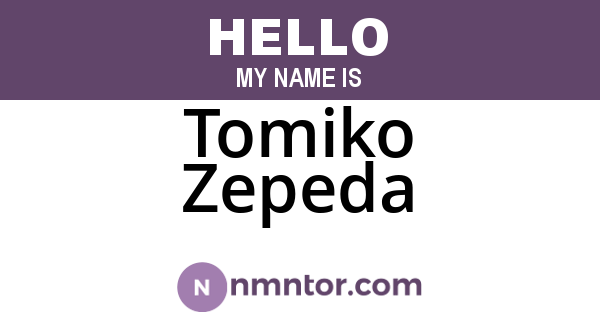 Tomiko Zepeda