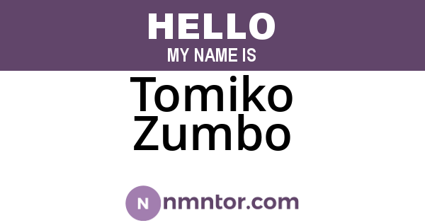 Tomiko Zumbo