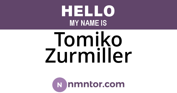Tomiko Zurmiller