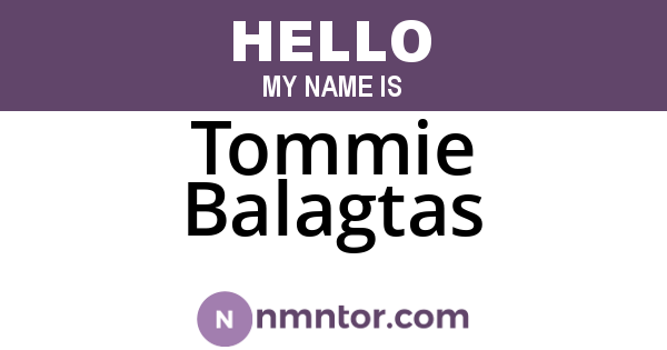 Tommie Balagtas