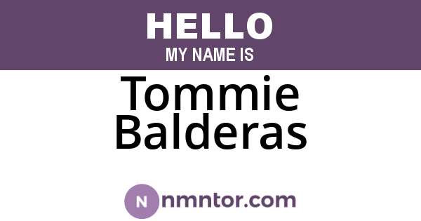 Tommie Balderas