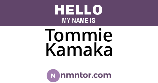 Tommie Kamaka
