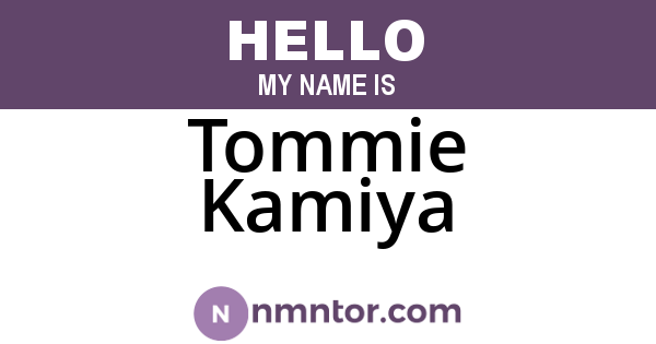 Tommie Kamiya