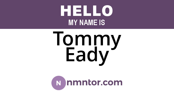 Tommy Eady