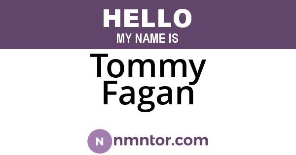 Tommy Fagan