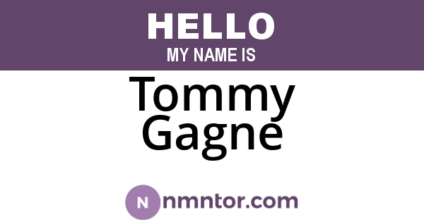 Tommy Gagne