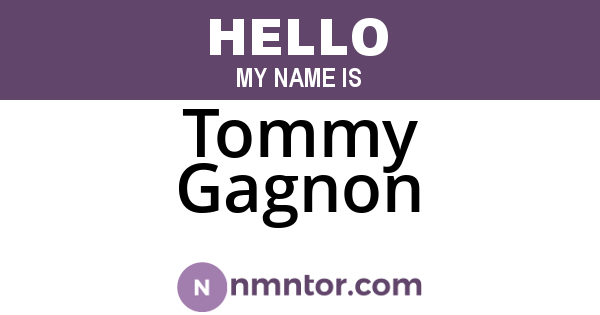 Tommy Gagnon