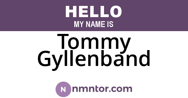 Tommy Gyllenband