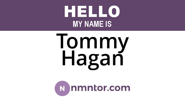 Tommy Hagan
