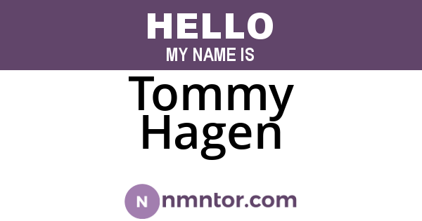 Tommy Hagen