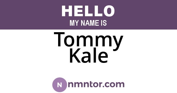 Tommy Kale