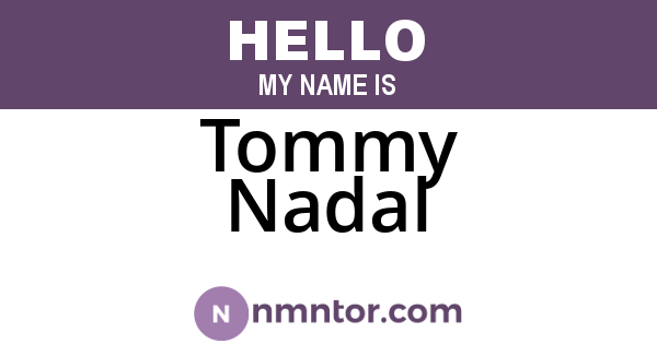 Tommy Nadal