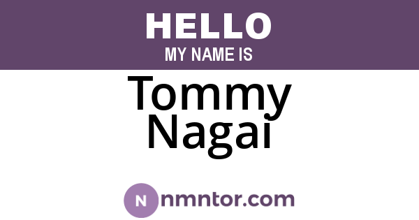 Tommy Nagai