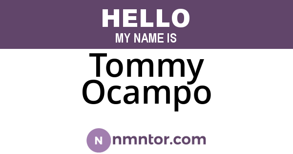 Tommy Ocampo