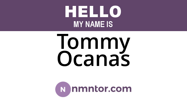 Tommy Ocanas