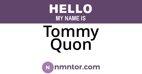 Tommy Quon