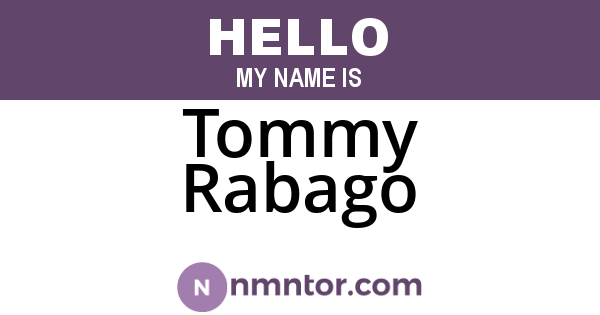 Tommy Rabago