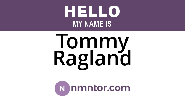 Tommy Ragland