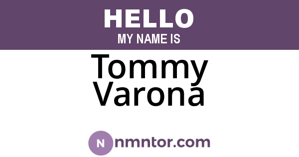 Tommy Varona