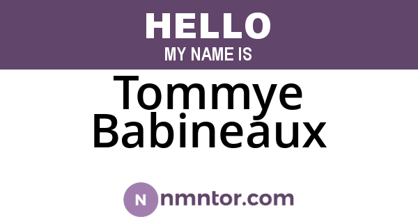 Tommye Babineaux