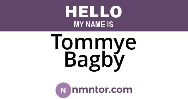 Tommye Bagby