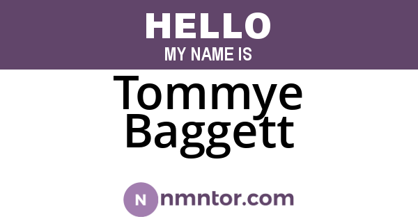Tommye Baggett