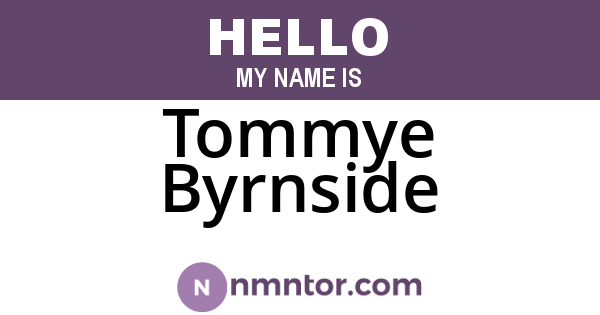 Tommye Byrnside