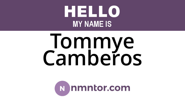 Tommye Camberos