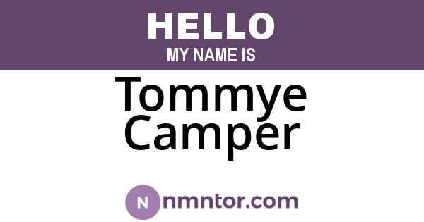 Tommye Camper