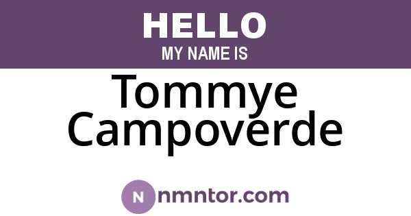 Tommye Campoverde