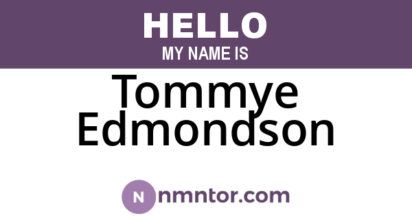 Tommye Edmondson