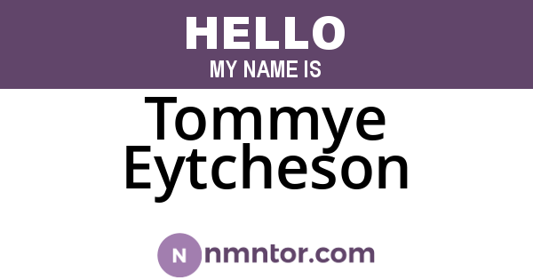 Tommye Eytcheson