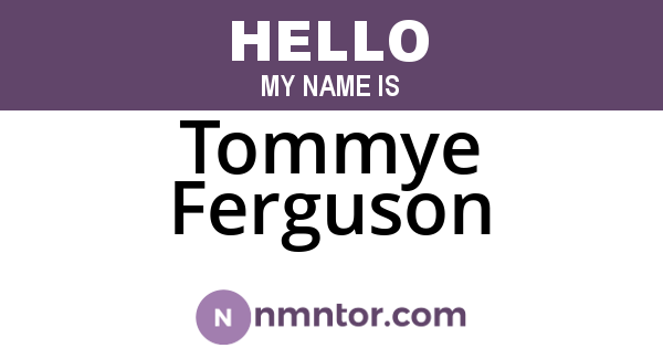 Tommye Ferguson