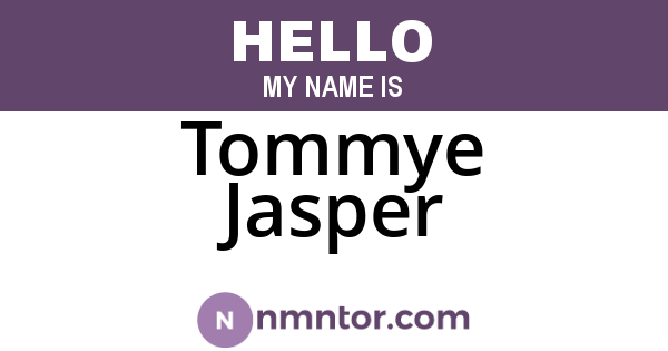 Tommye Jasper