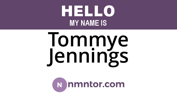 Tommye Jennings