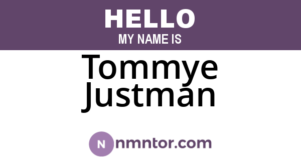 Tommye Justman