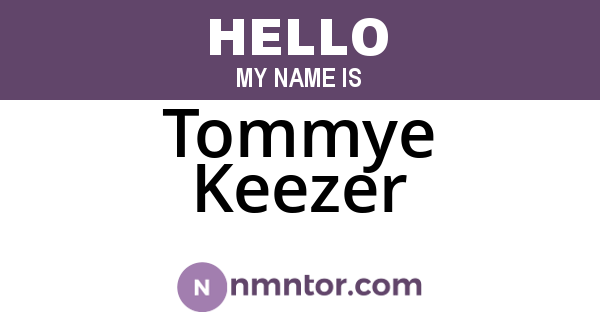 Tommye Keezer