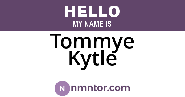 Tommye Kytle