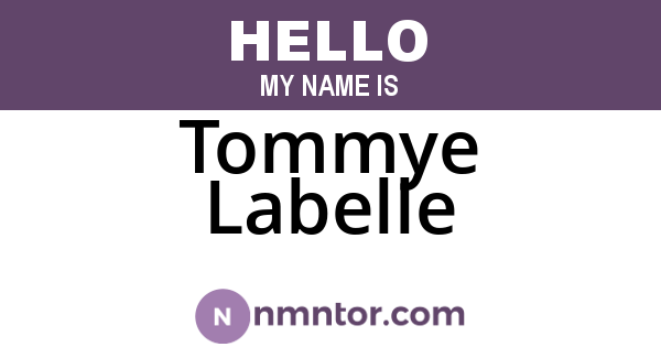 Tommye Labelle