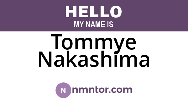 Tommye Nakashima
