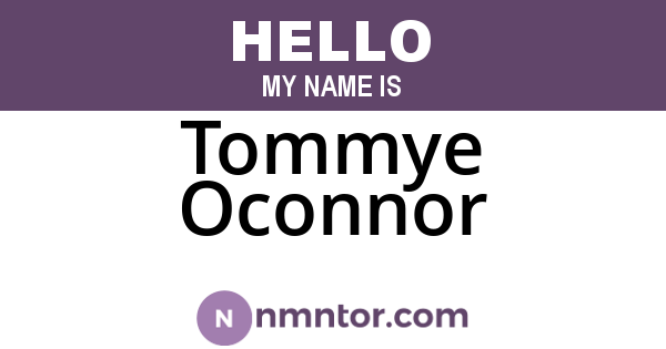 Tommye Oconnor