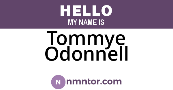 Tommye Odonnell