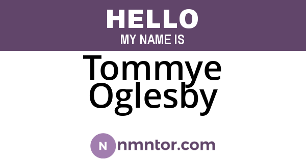 Tommye Oglesby