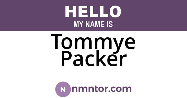 Tommye Packer