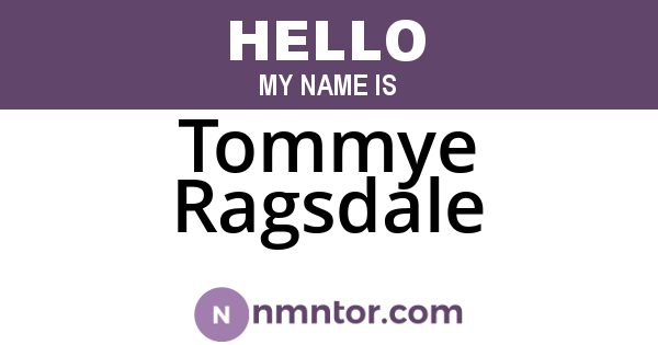 Tommye Ragsdale